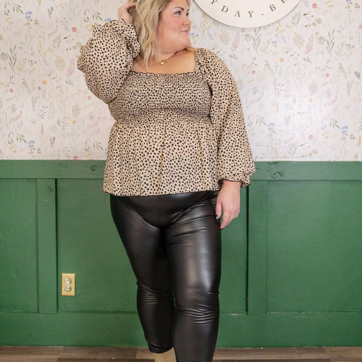 Plus Size Cheetah Top