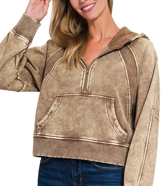 Cropped Scuba Pullover