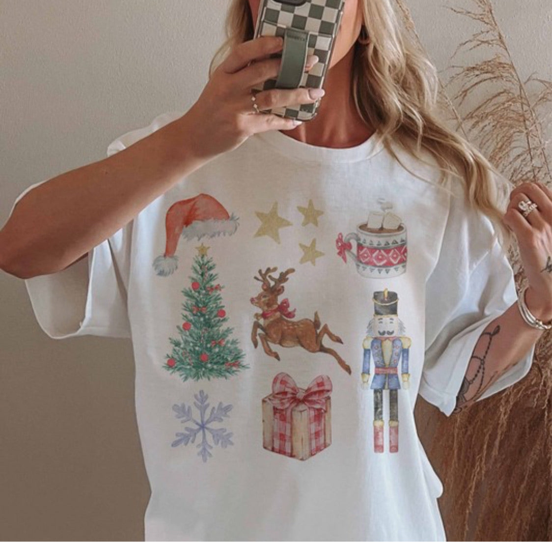 Vintage Christmas Collage Tee